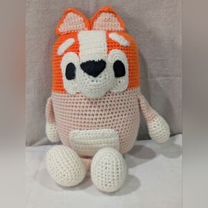 Crocheted Bingo Bluey Character Plush Toy Handmade Granny Cartoon Preschool